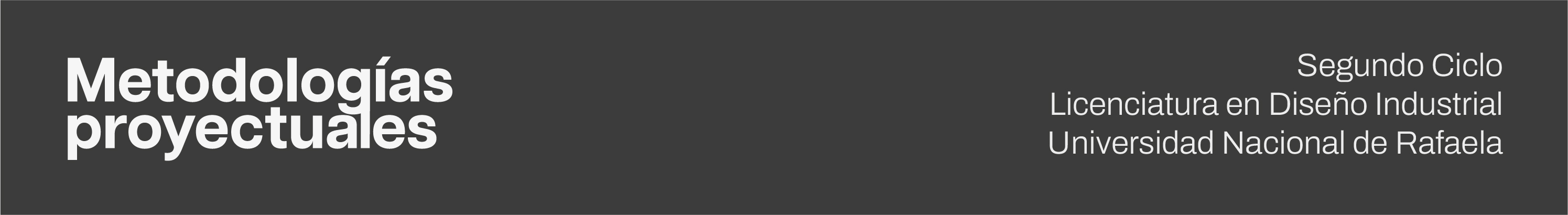 Metodologia proyectual